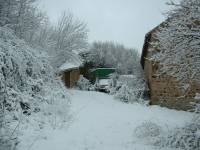 Les Guis Virlet Pionsat France Renewable Energy Snowy path