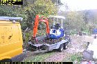 old kubota mini digger indespension trailer  les guis virlet puy de dome france