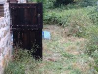Les Guis Virlet Pionsat France Renewable Energy way cleared to the rear of the barn