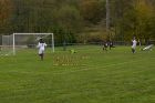football club de foot pionsat st hilaire shot at goal going wide nord combraille st eloy novembre november 2008 copyright free photo royalty free photo