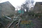 cutting down trees car park eric hall les guis virlet pionsat combrailles puy de dome auvergne france decembre december 2008 copyright free photo royalty free photo