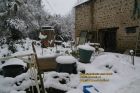 heavy snowfall eric hall les guis virlet pionsat combrailles puy de dome auvergne france decembre december 2008 copyright free photo royalty free photo