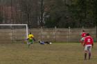 fc pionsat st hilaire pontaumur lucky rebound from defensive header caught Pontaumur player open shot with only the keeper to beat went straight at the keeper football foot french cup coupe de france 18 janvier january 2009 copyright free photo royalty free photo