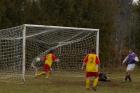 fc pionsat st hilaire goalmouth scramble 2-0 le quartier french football foot puy de dome league division 3 ligue trois fevrier february 2009 copyright free photo royalty free photo