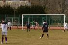 fc pionsat st hilaire defender pulled out of position 2-6 neuf eglise score another french football pyramid level 14 foot francaise pyramide niveau quatorze mars march 2009 copyright free photo royalty free photo