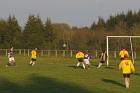 fc pionsat st hilaire 3rd XI shot on goal a s charensat keeper puts wide football french pyramid level 14 foot 02 mai may 2009 copyright free photo royalty free photo